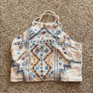 Halter neck crop top